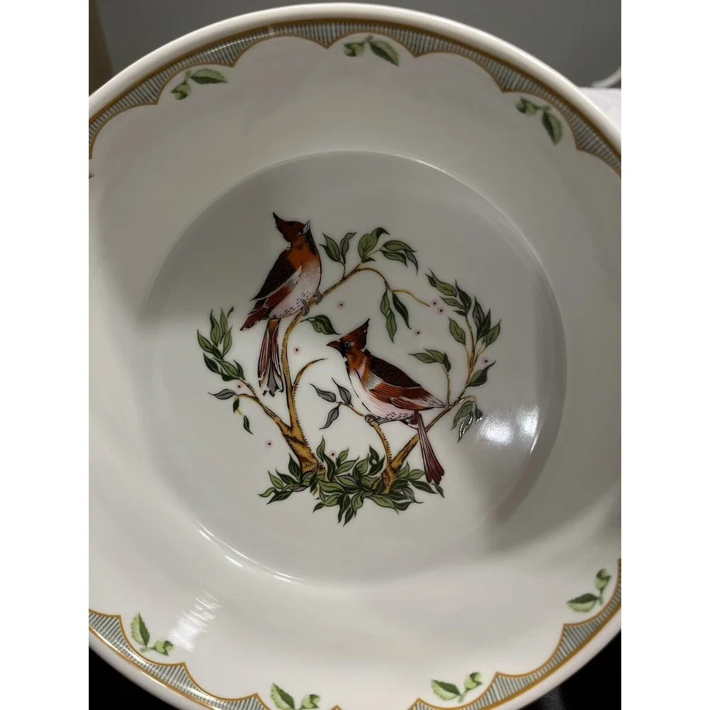 Georges Briard Woodland Melody Birds Round Casserole Serving Oven To Table